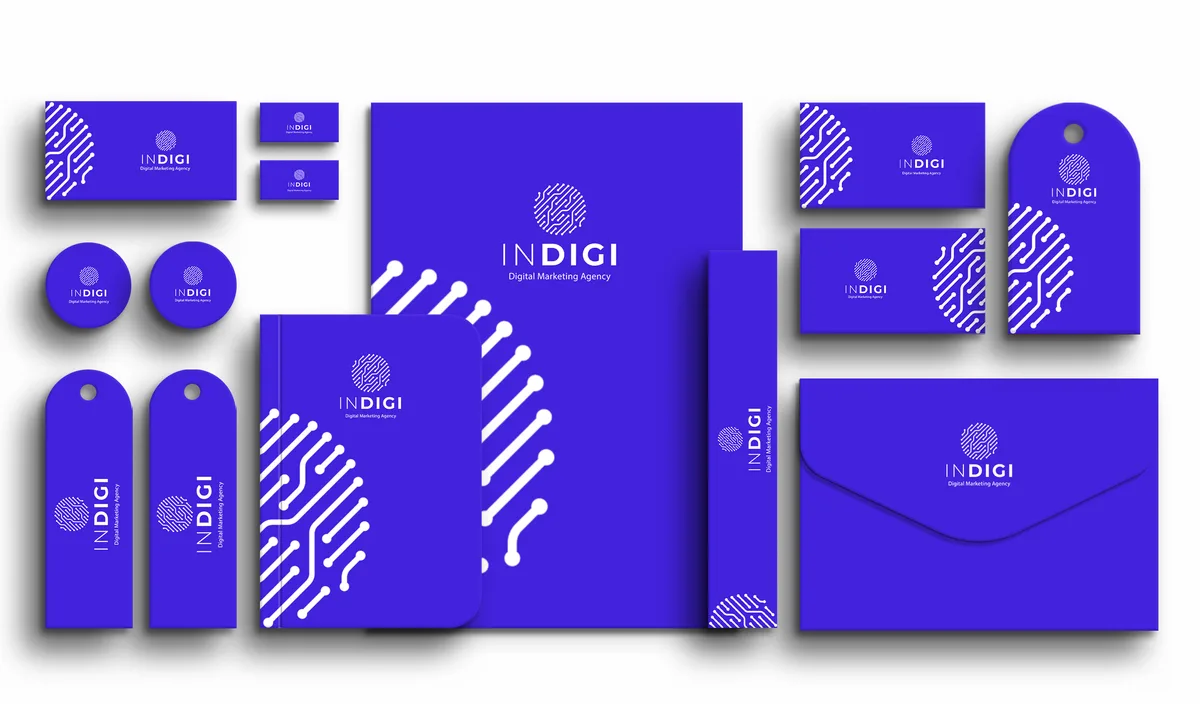 In Digi visual identity mockup