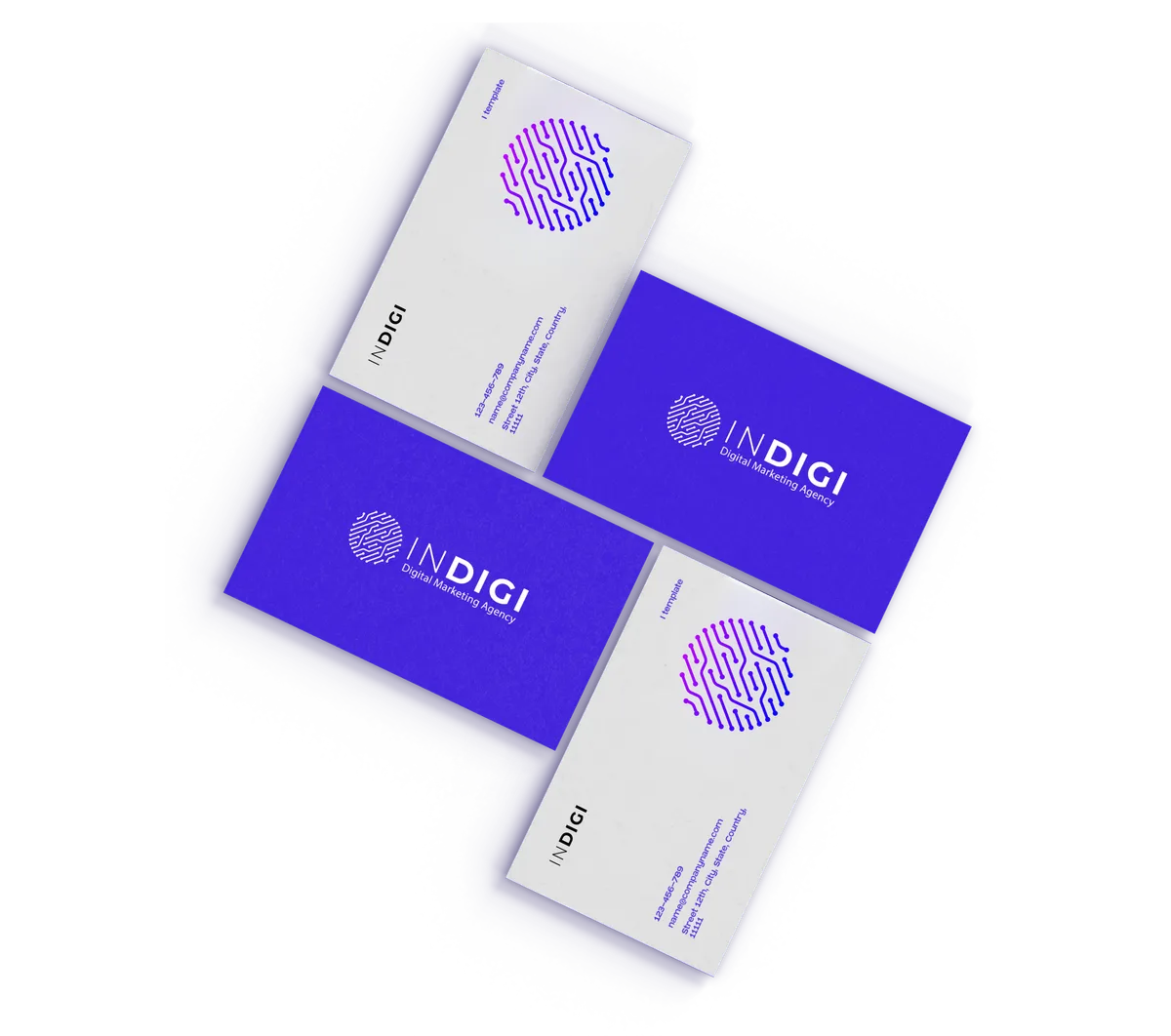 Stationery with visual identity