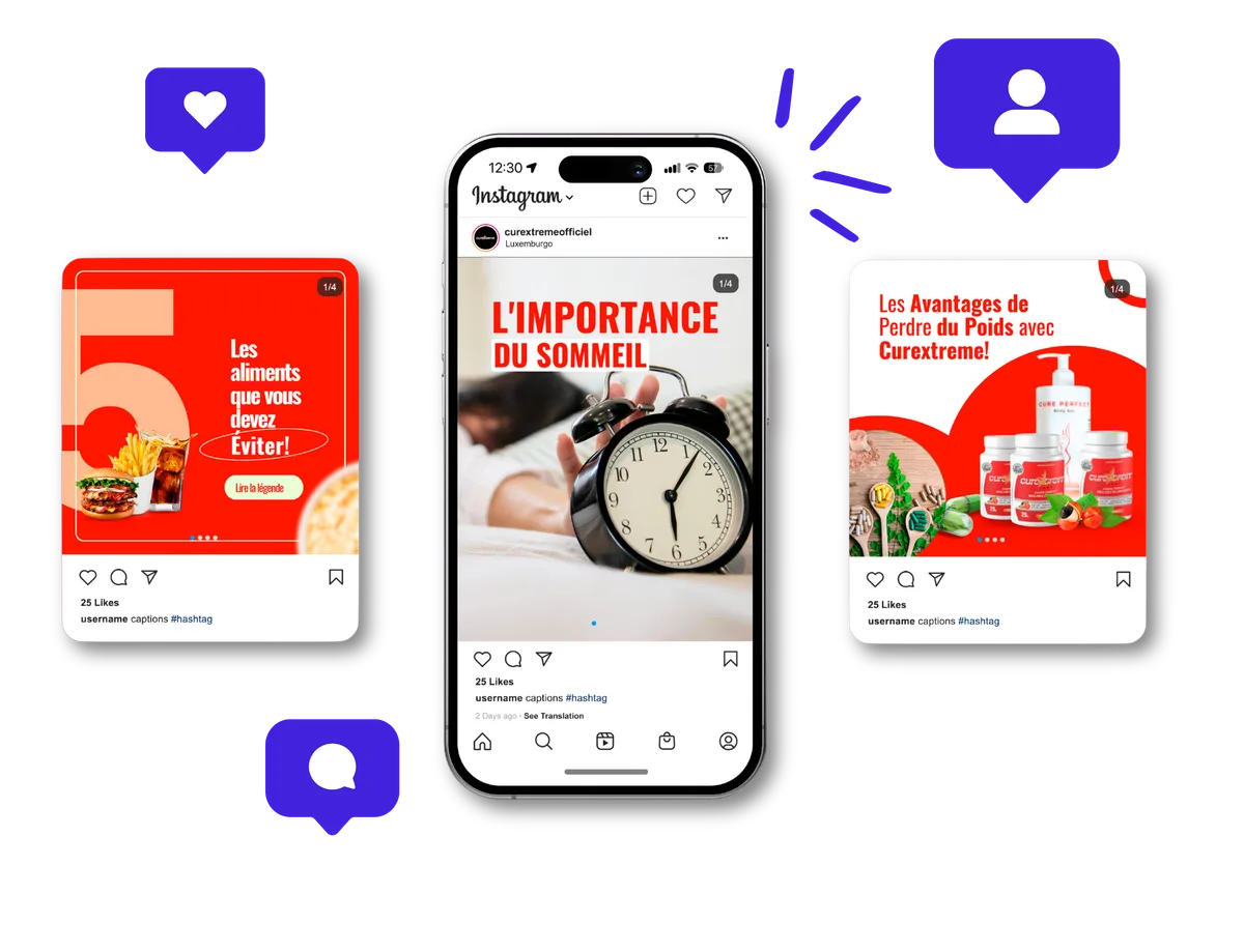 Social media posts for a locksmith